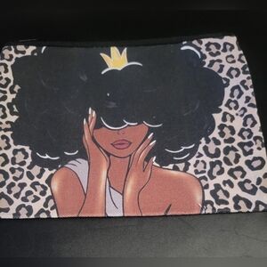 Stylish Black and Tan Women's Cosmetic Bag